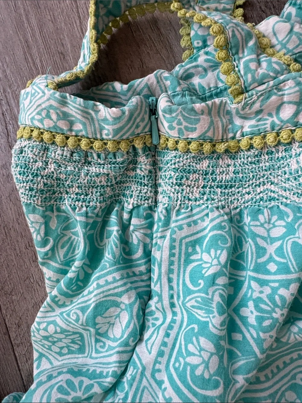 Beautiful GAP Kids Aqua Pattern Sundress - Resort/Summer/Event - XS (4-5)